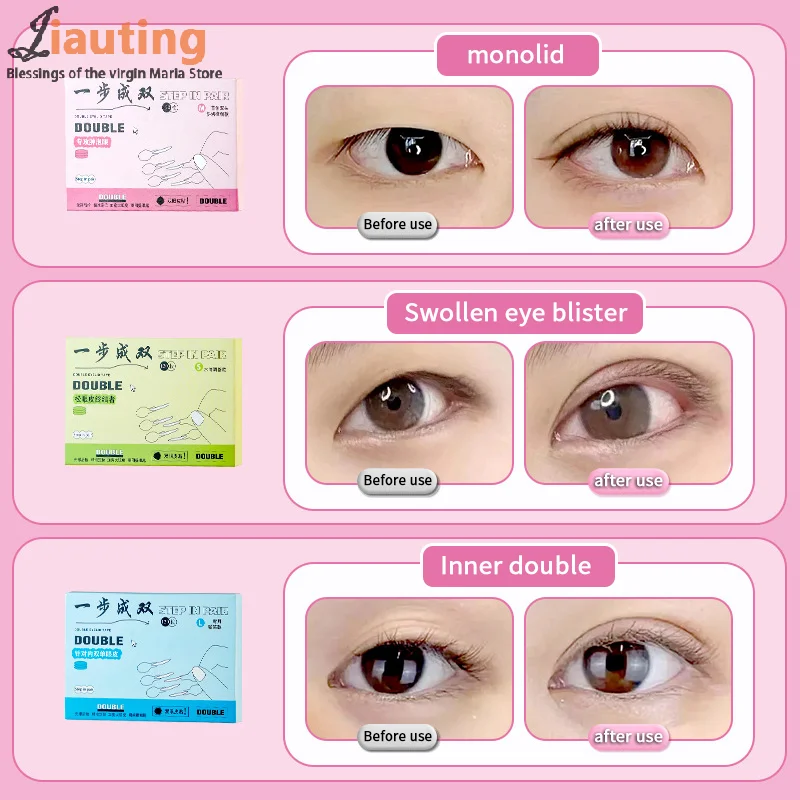 120 pçs/caixa adesivos de pálpebra dupla com alça natural invisível e de longa duração moldar fitas de beleza de olhos grandes levantar pálpebras