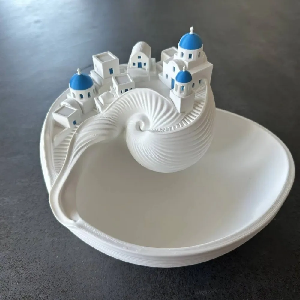 New Conch Shell Shape Catchall Bowl Shelf Display Spiral Divider Conch Shell Storage Box Desktop Decor Shell Key Bowl