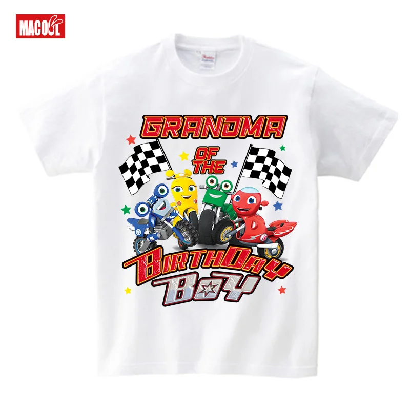 Birthday Boy Shirt Family Matching Outfits Shirt Motorcycle Birthday Girl Shirts Kid Personalized Name 6th 4th 5th 2 3 Years Old