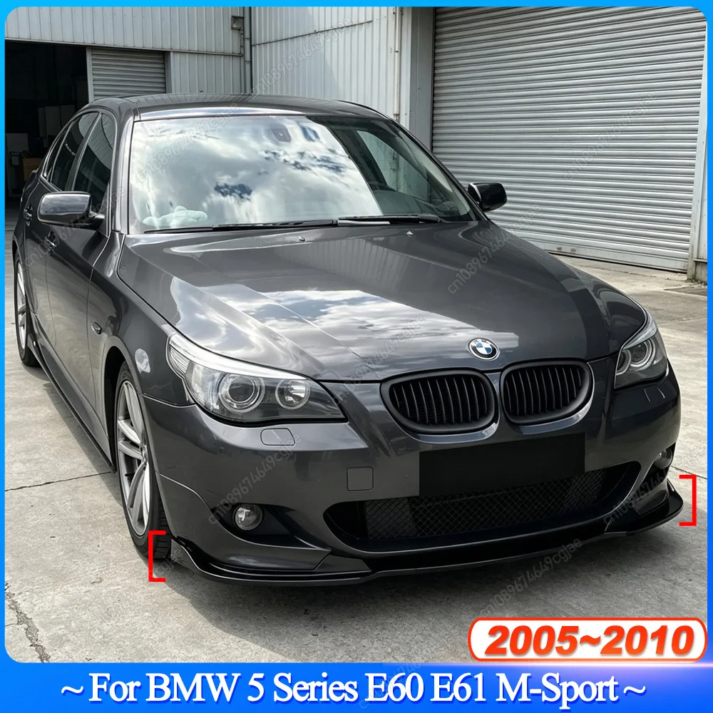 Für BMW M-Sport E60 E61 523i 525i 528i 530i 535i 540i 550i 2005-2010 Auto vorderen Stoßstange Splitter Lip Diffusor Spoiler Schutz Tuning