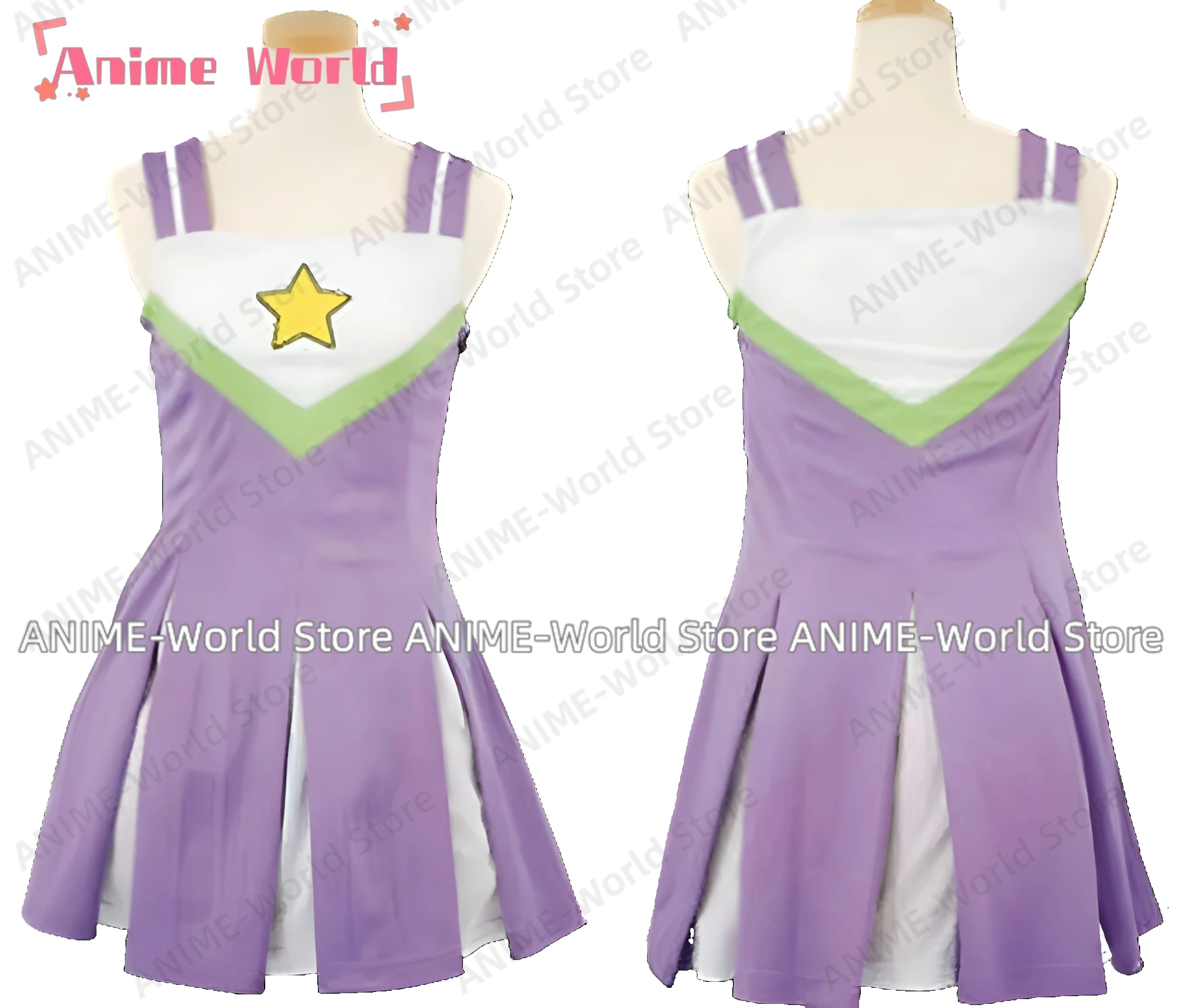 《Custom Size》Anime Lucky Star Cheerleading Uniform Costume Cosplay Costume Halloween