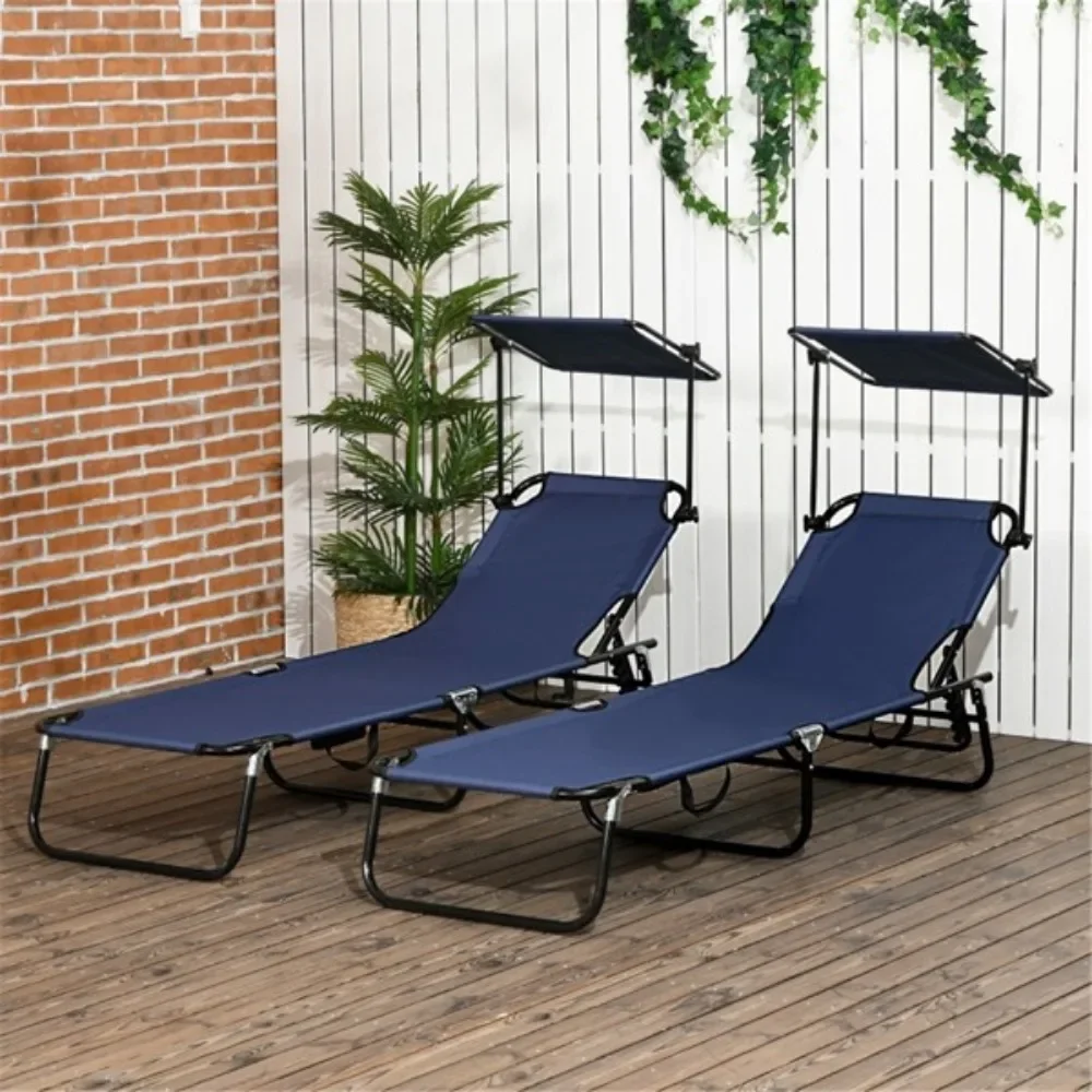 Fold-out recliners/beach chairs are made of breathable oxford fabric that is breathable and keeps you cool in the summer