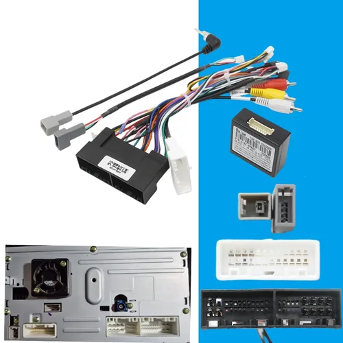Imagen 2 del producto Arnés de cableado CAN Bus de 16 pines para Hyundai Tucson ix35 Elantra Santa Fe Kia Sportage Ceed, cable adaptador de radio Android