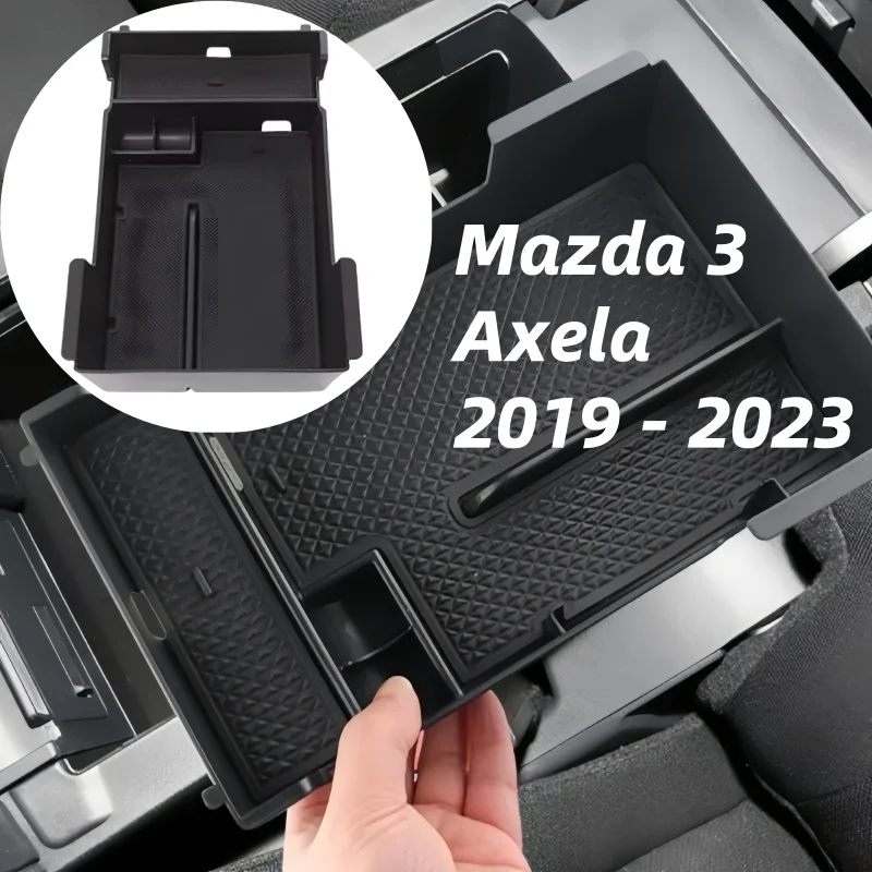 

For Mazda3 Mazda 3 Axela 2019-2023 Car Armrest Box Storage Box Tray Central Control Storage Box Case Holder Accessories