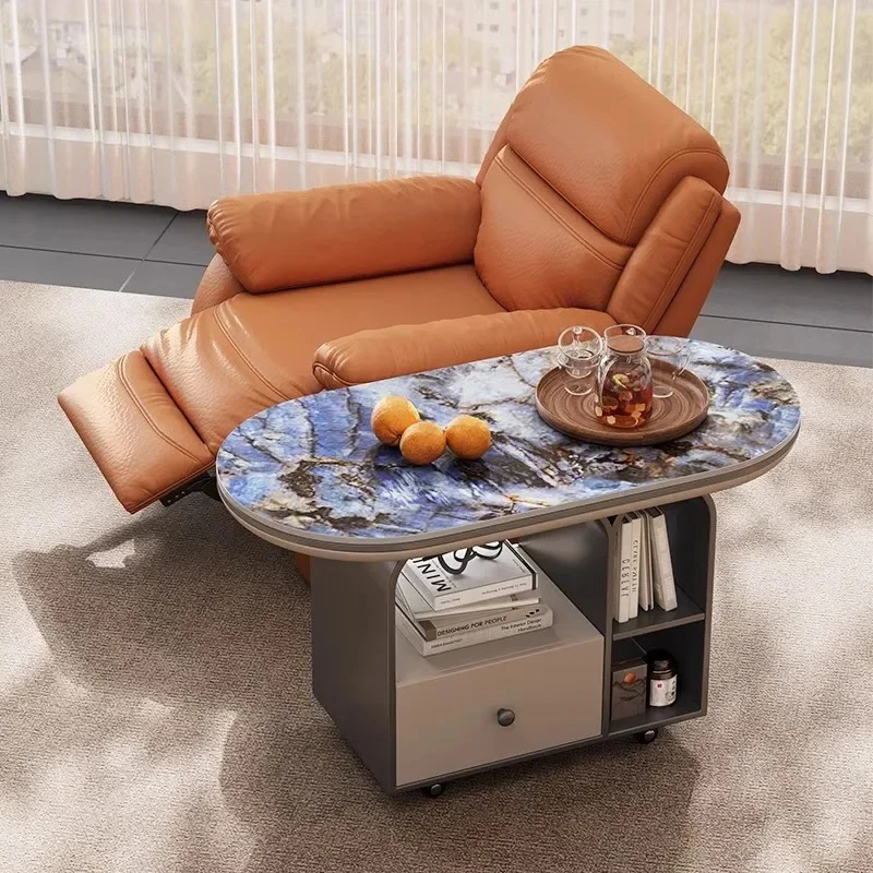 ta-Moving Delicacy Coffee Table Simple Modern Elegant Trendy Computer Side Table Simple Vintage Mesas Bajas Home Furniture-