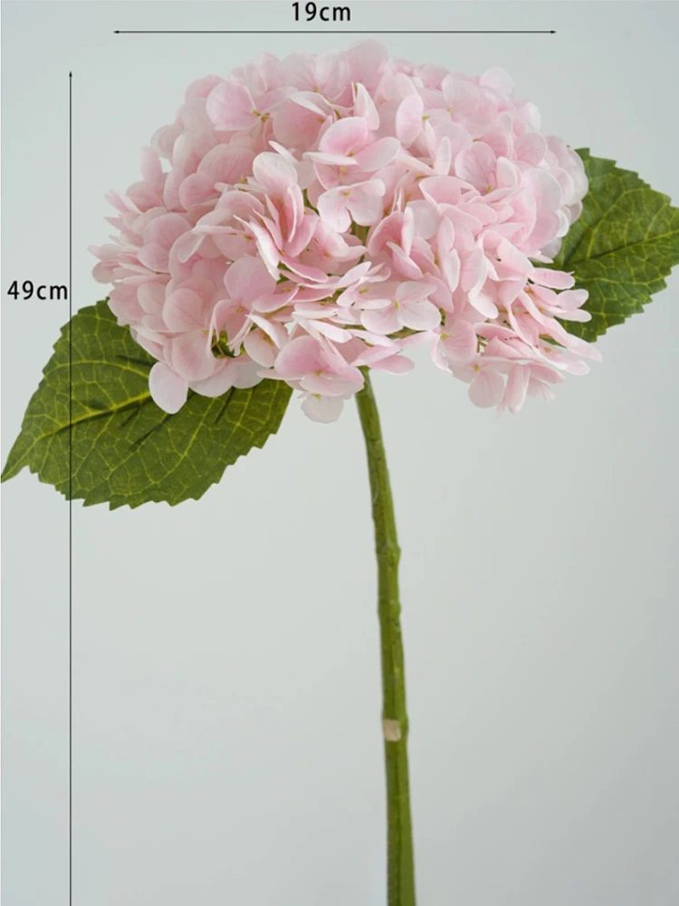 Blauwe kunstmatige hortensia bloemen Real Touch kunstmatige hortensia takken decoratie bruidsboeket bloemstuk