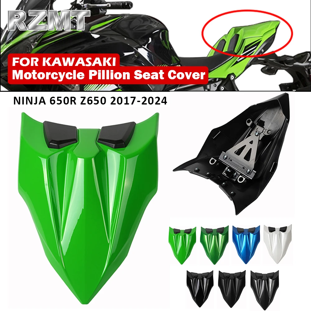 For KAWASAKI NINJA 650R Z650 Z 650 2017-2024 2022 Motorcycle Shock Absorption Rear Passenger Pillion Seat Cover Fairing Cowl