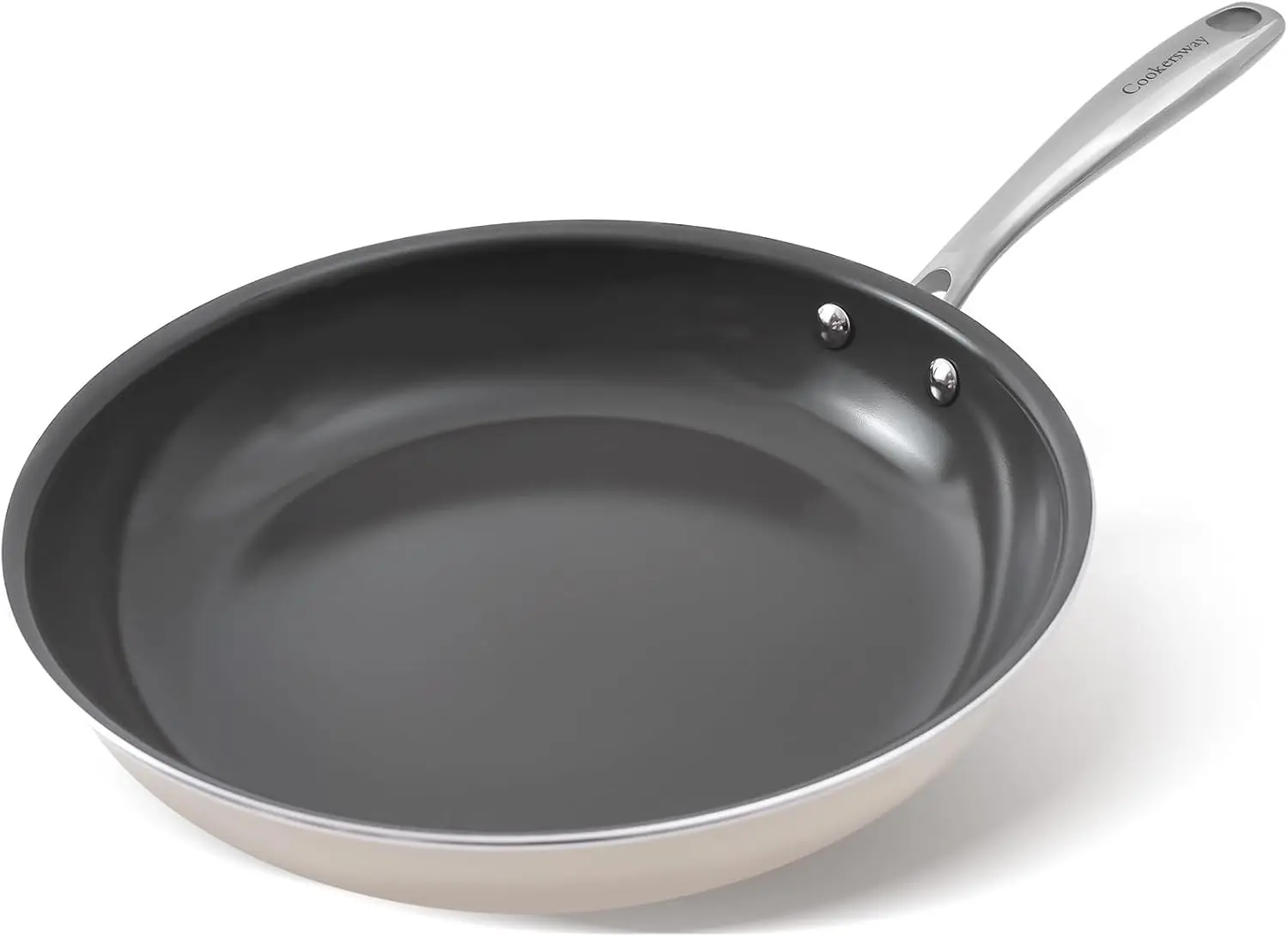 

11-Inch Ceramic Nonstick Frying Pan, PFOA-Free & Induction Compatible for Easy Cooking