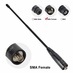 NA-701 VHF/UHF(144/430Mhz) 2meter 70cm Whip Antenna SMA-Female for Baofeng BF-888S BF-UV5R BF-UV82 GT-3 BF-F8HP Handheld Radios