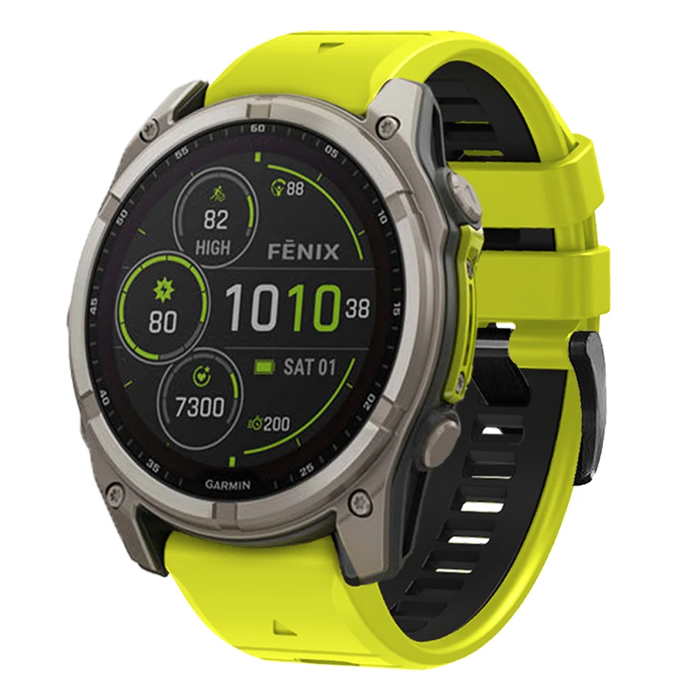 Силиконовый ремешок для часов 26 мм 22 мм для Garmin Fenix 8 E 7X 7 6X 6 Pro 5X 5 Plus 945 955 Enduro 3 Quickfit, аксессуары для браслета
