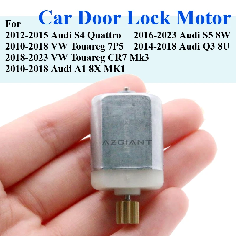 For Audi S4 S5 8W Q3 8U A1 8X Quattro VW Touareg 7P5 CR7 Auto Carbon Brush Atuator Central Locking DC 12V Motor Cars Accessories