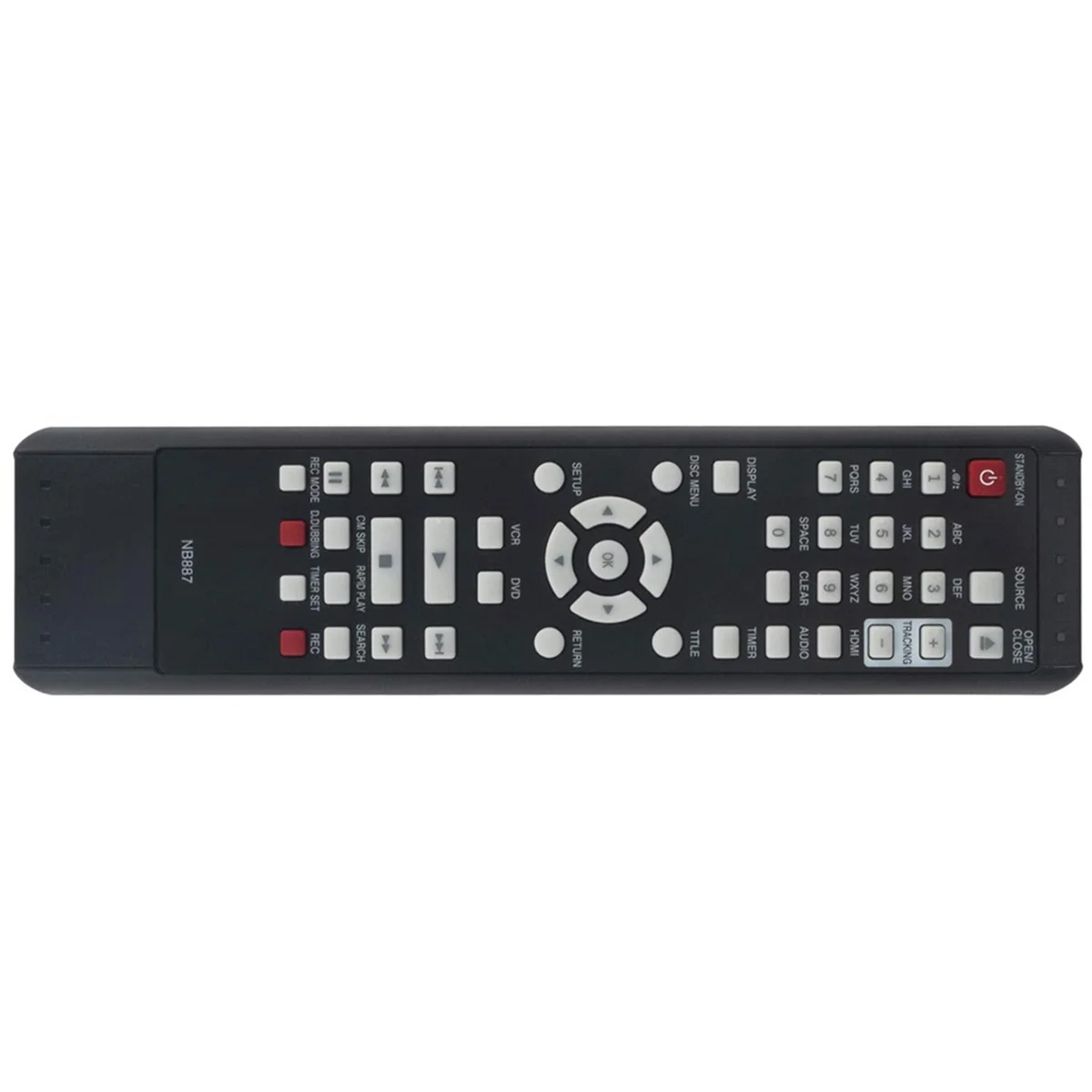 NB887UD NB887 Remote Control Replacement for Magnavox DVD VCR Combo Player ZV427MG9A RZV427MG9 ZV427MG9