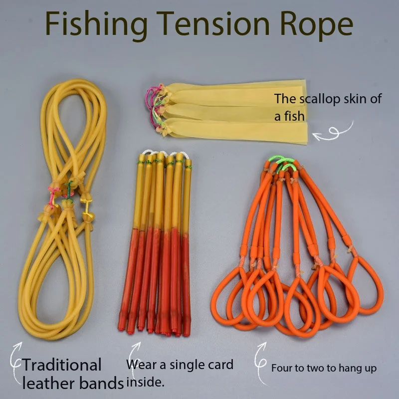 

Slingshot Shooting Fish Elastic Band, Strong Tensile Strength, Durable, High-Quality Elastic Band Variety, Suitable For Shooting
