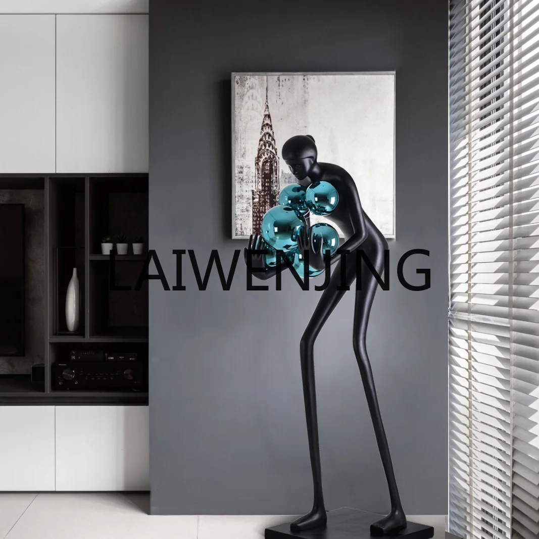 

Modern Abstract Humanoid Art Sculpture Landing Mall Gallery GRP (Glass Reinforced Plastic) Artwork Large Floor Ornaments