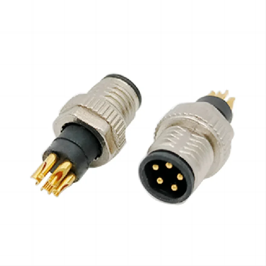 M8 5Pin B Code Male Solder Molded Cable