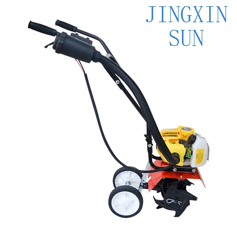Tiller Garden Cultivator Rotary Hoe Tine Tiller 1650W Mini Cultivator Pro Machine For Soil Loosening Equipment 1E44F-5