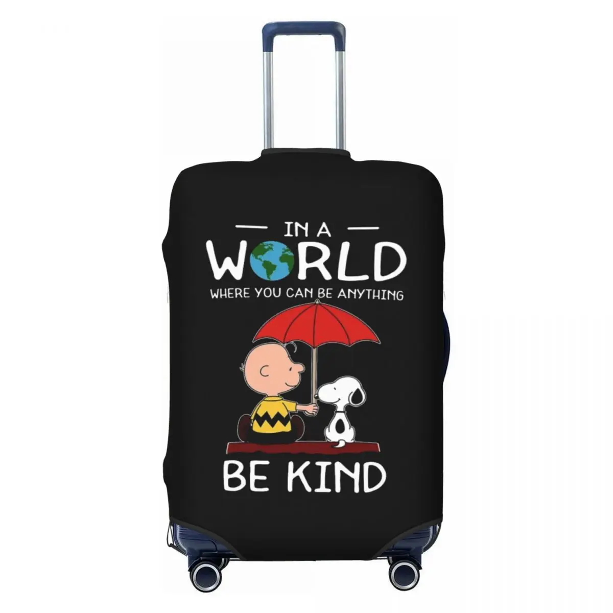 

Custom Cute Cartoon Snoopy Suitcase Cover Washable Travel Luggage Covers for 18-32 inch