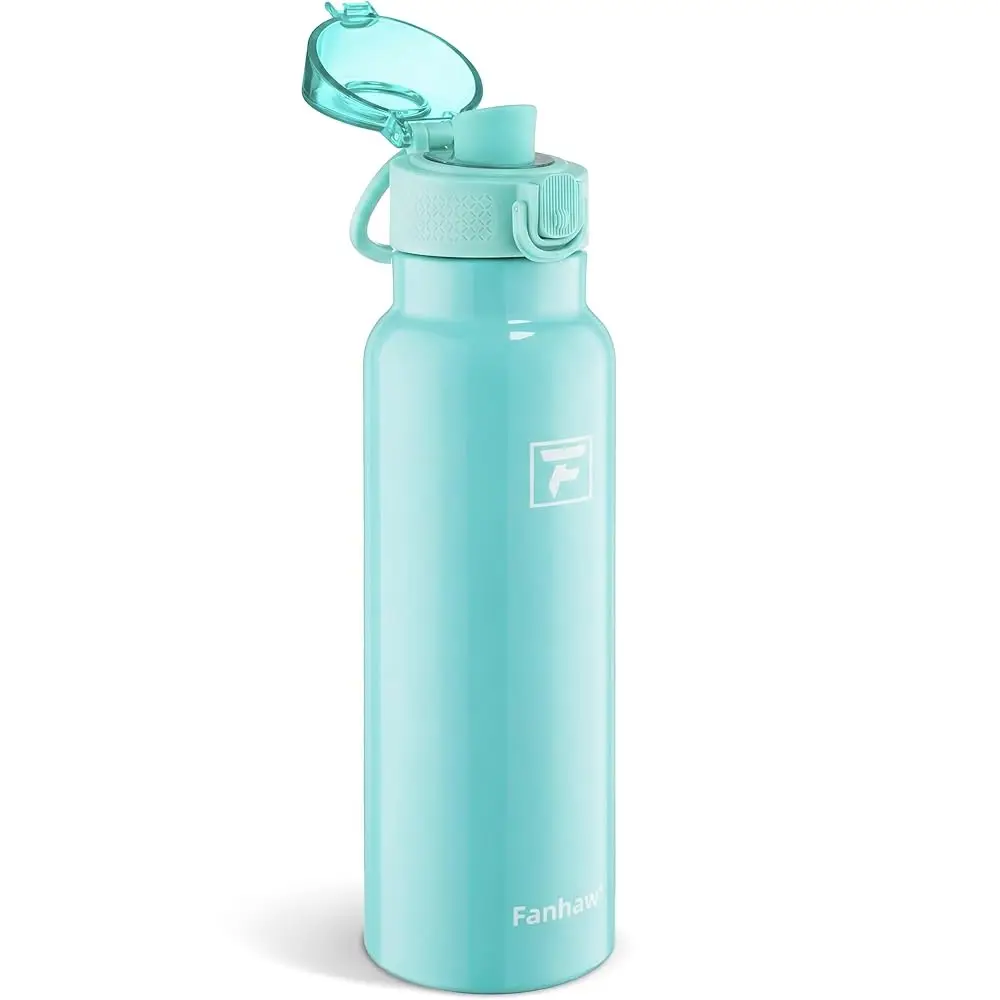 

Бутылка для воды Daylite Series 24 унции из нержавеющей стали с силиконовой крышкой-поилкой, вакуумная, с двойными стенками, герметичная, металлическая