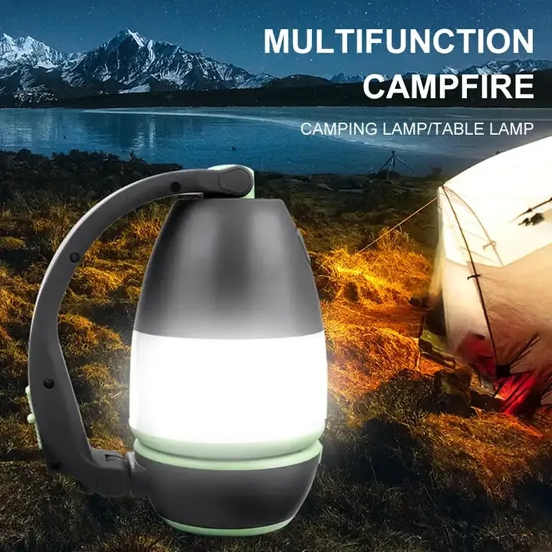 LED Flashlight Camping Light Lamp Reading Night Light Power Bank Outdoor Portable Emergency Lantern 3 in 1 Multi-function