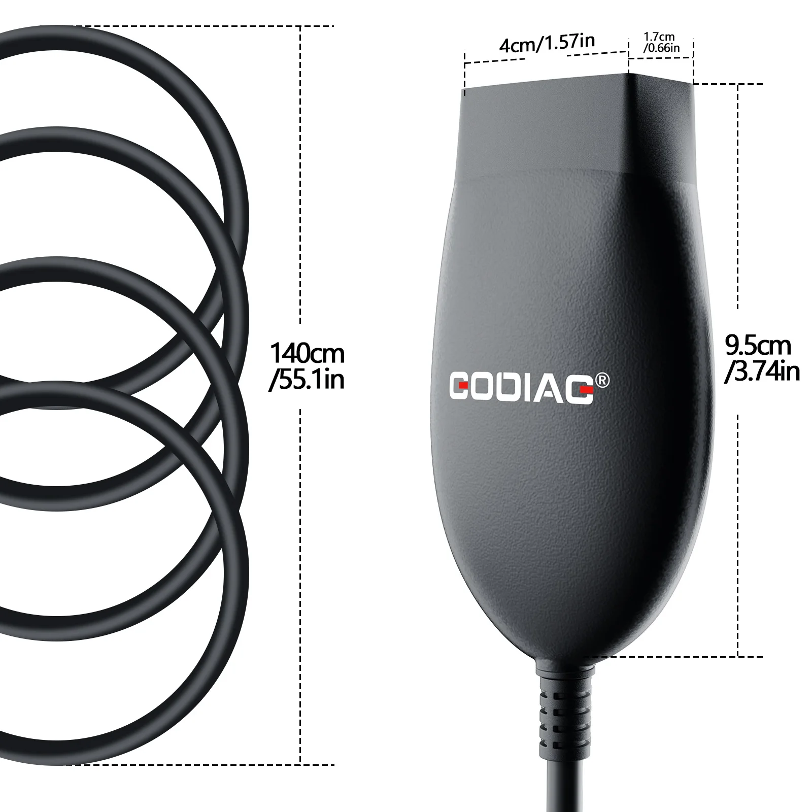 GODIAG J2534 Compatible with J2534 Passthru & ELM327 Diagnose J1979 Compatible Vehicles Switch Mode Automatically