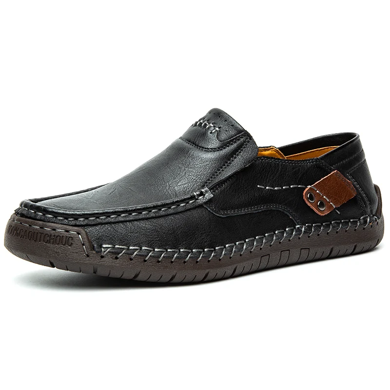 New Men's Flat Casual Shoes Handmade Leather Men Loafers Outdoor Men Shoes Breathable Men Moccasins Men's Sneakers Driving Shoes