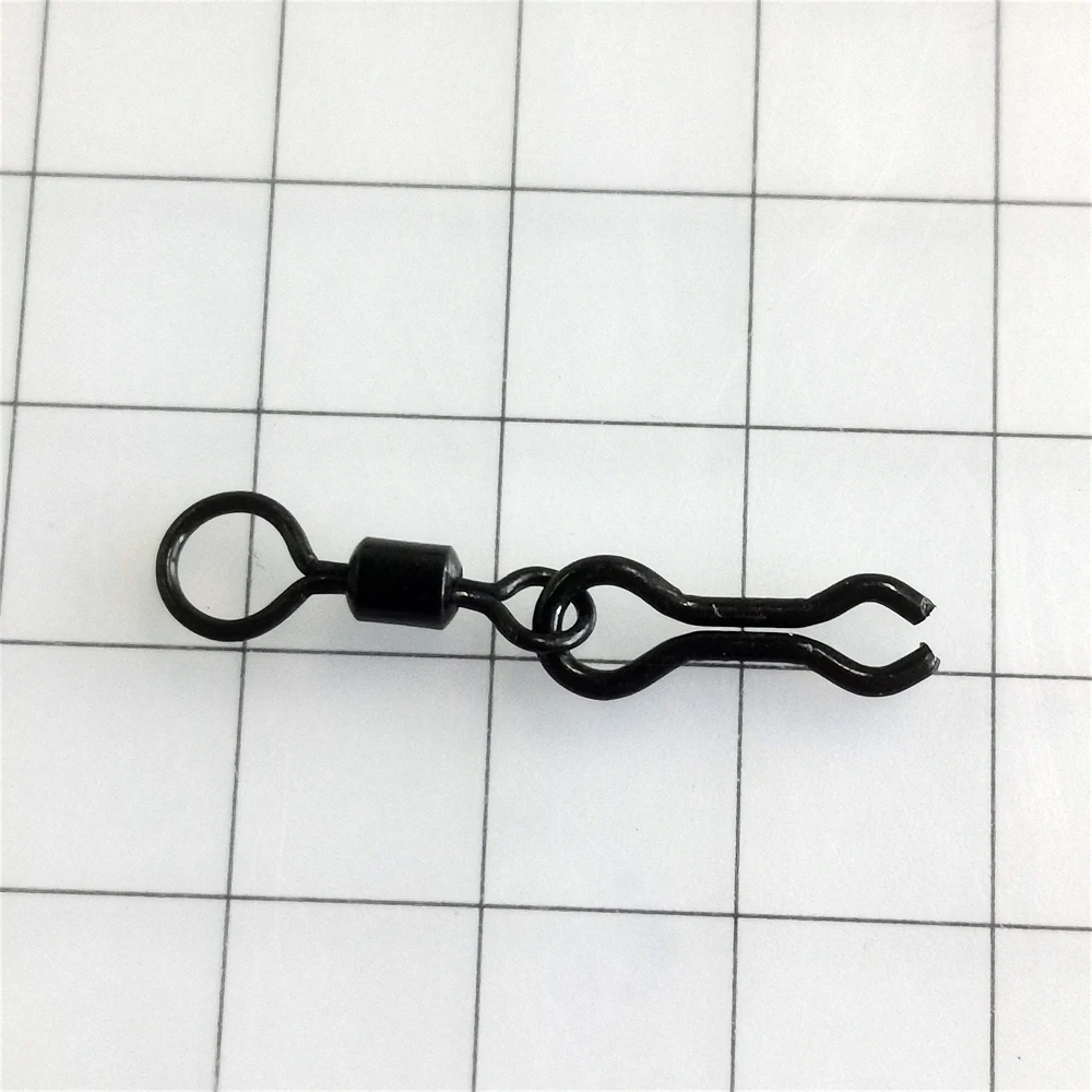 Neu 1000 Stück Karpfenangelzubehör Großes und Kleines Matt-Schwarzes Rollwirbel-Set mit LED-Leuchtfunktion, Bleikopf-Verbinder, Angelhaken, Angelausrüstung, Pesca – Detail 7