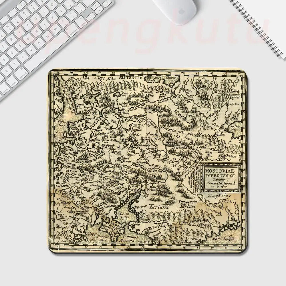 

450x400MM Game eSports Old Map Small Size Gaming lock edge rubber Anti-slip Mouse Pad Game Player PC Keyboard Table CS GO Games