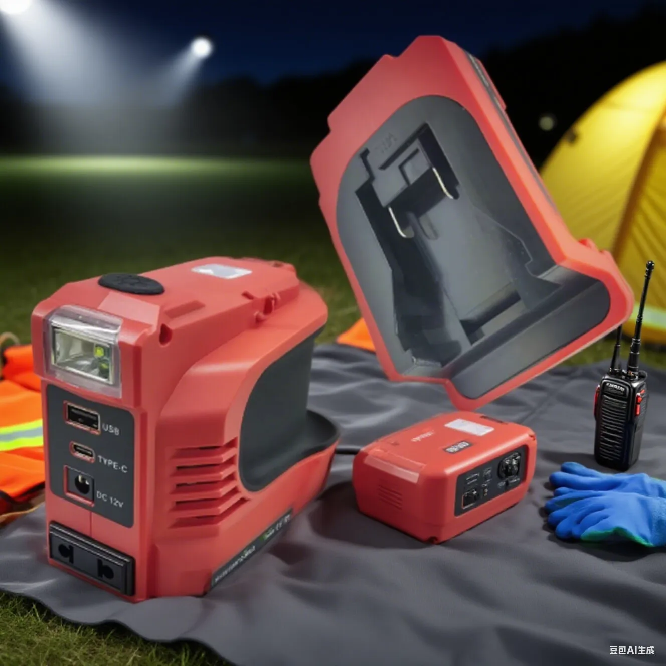 

1 Pc 200W Power Inverter, Power Inverter Tool Accessory, DC 18V To AC 220V, 200W Power Inverter For Camping LED Lighting Tools