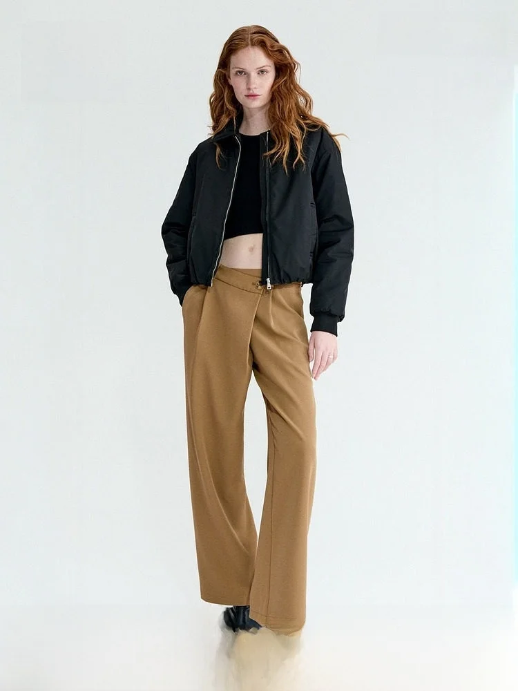 

Новые летние женские брюки H&M в стиле Wrap Style West 1322865, деловые повседневные брюки для женщин, модные и элегантные