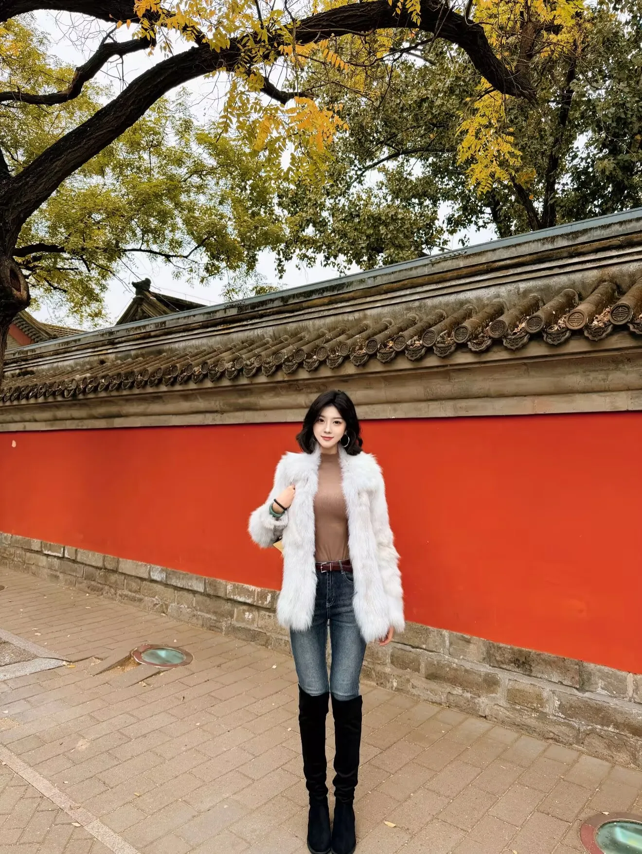 

Ретро джинсы с высокой талией, утягивающие, из эластичного хлопка, женские, с расклешенными штанинами, облегающие, универсальные, осенняя мода