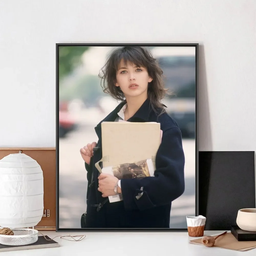 First Kiss Sophie Marceau La Boum Vintage Movie Poster Kraft Paper Vintage Poster Wall Art Painting Bedroom Study Stickers