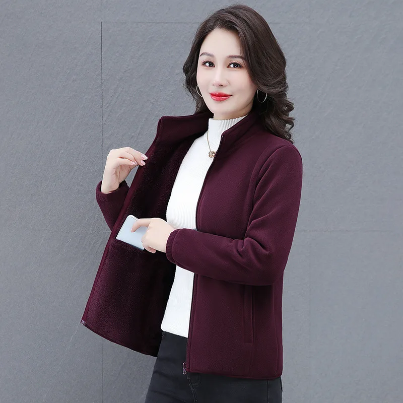 2025 primavera outono jaqueta feminina outerwear novo velo feminino conforto casual quente velo solto cardigan camisola jaqueta feminina topos