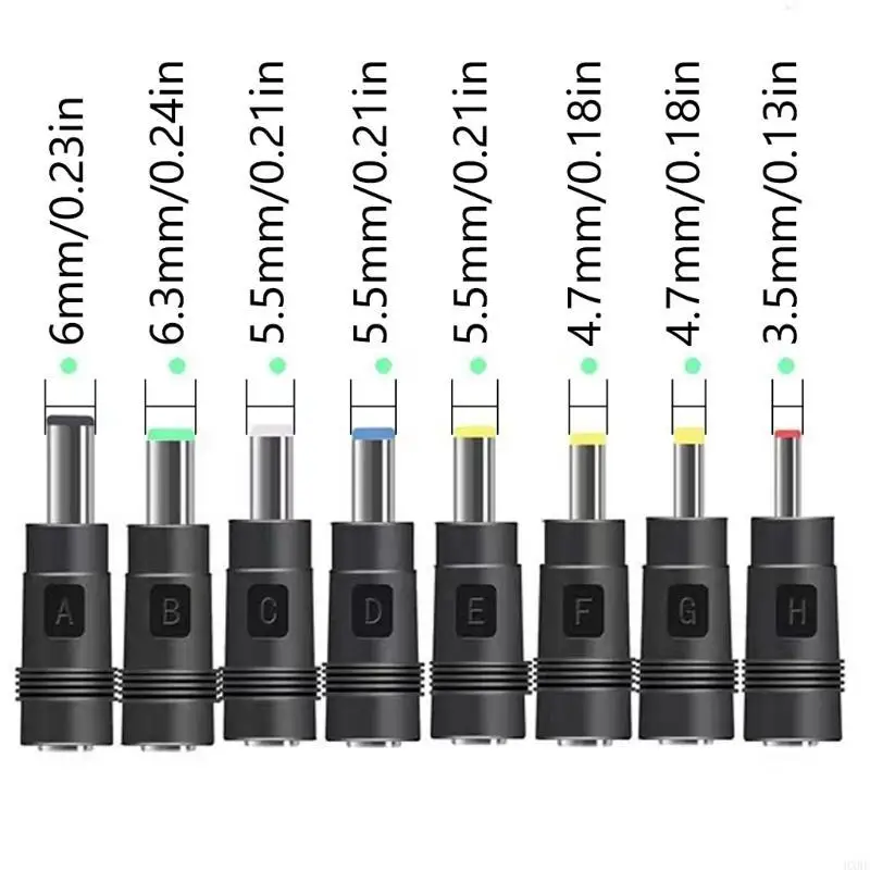 2025 New Universal Notebook Laptops Mengisi Adaptor Power Converters 8 Tips Konektor