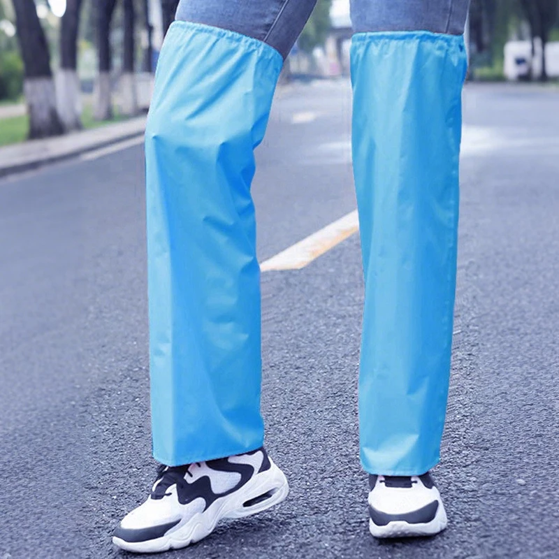 Waterproof Oxford Fabric Leg Gaiters Rainproof Trouser Leg Covers Dirt-Resistant Leg Sleeves for Outdoor Cycling Walking