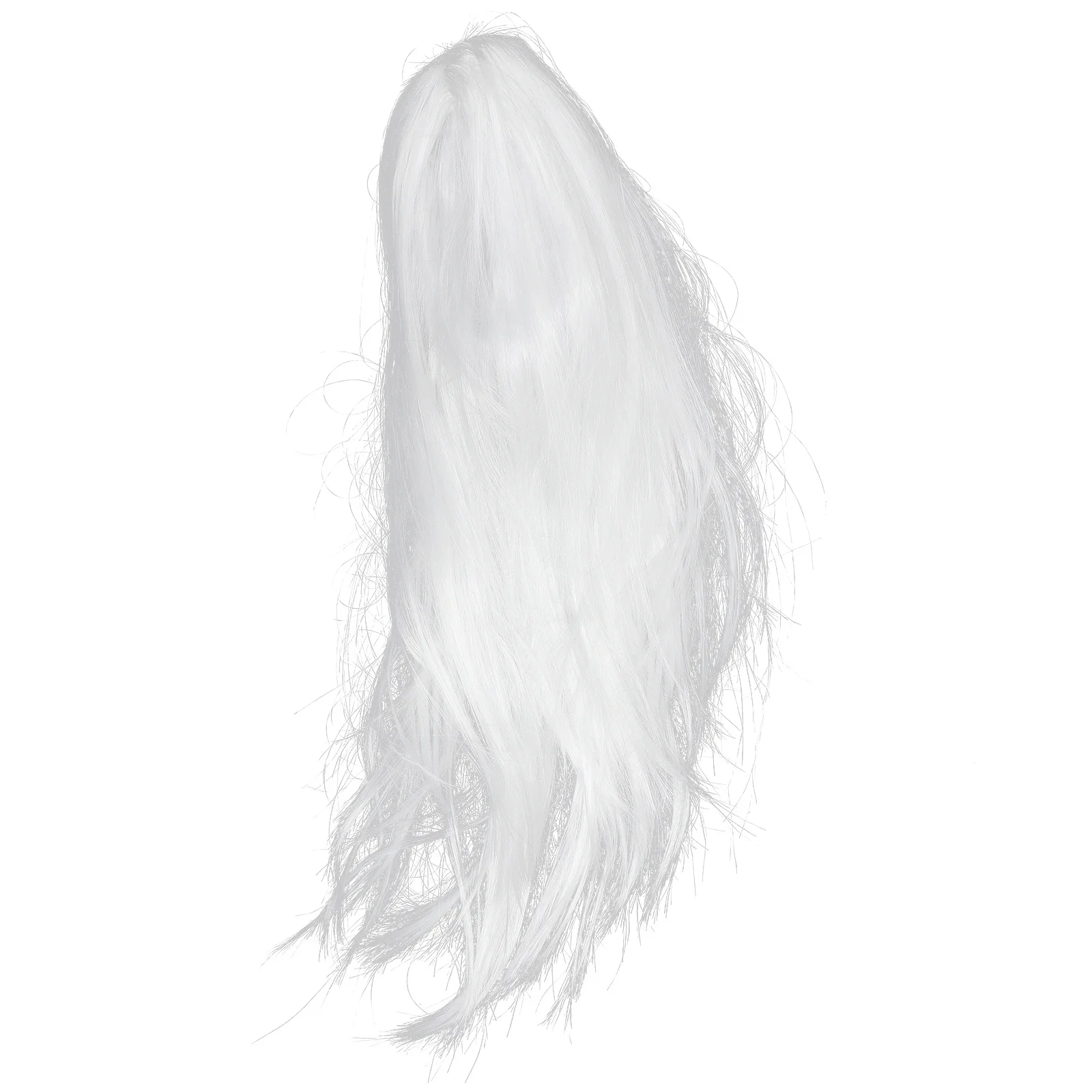 White Yama Ghost Long Synthetic Hair Halloween Cosplay Accessory Masquerade Party Costume Prop For Women Men