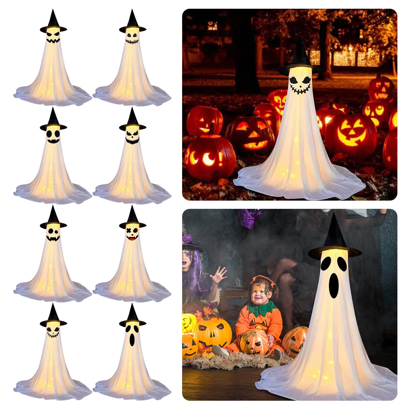 Games Girl 3 Years Female Halloween Decorations Outdoor Halloweens Party Decoration Indoor With Remote Control String Lights