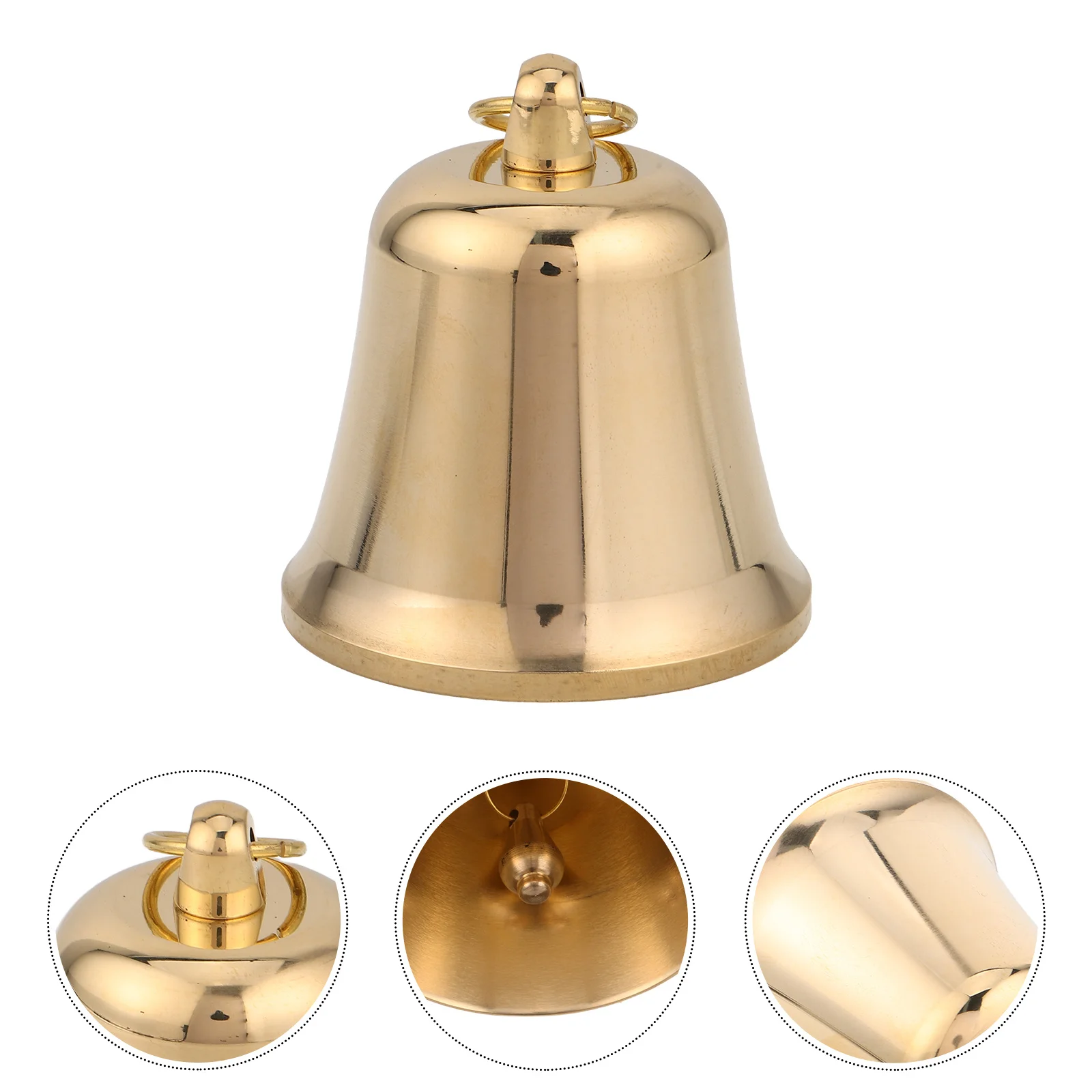 

Vintage Brass Bell Pendants Gold Metal Crafting Bells for DIY Wind Chime Jewelry Holiday Ornament Decor Retro Pendant Charms