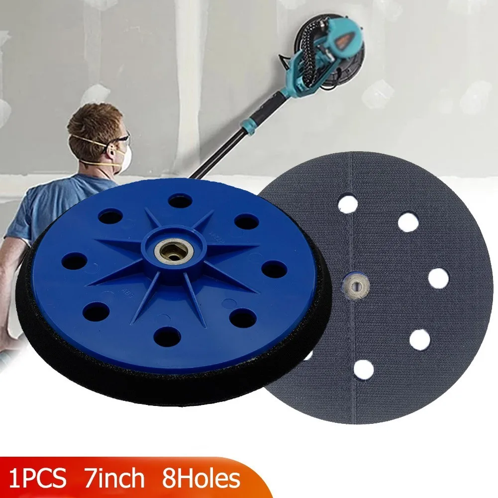 

7 Inch 180mm Wall Polishing Backing Plate 8 Holes Hook&loop Sanding Pad For Pneumatic Drywall Sander Grinding Disc Abrasive Tool