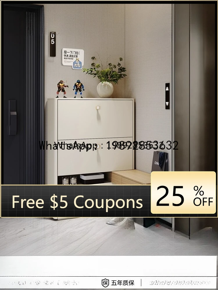 LYY  Ultra-Thin Shoe Cabinet for Home Entrance, Outdoor, Corridor, Hallway, Elevator Entrance, and Staircase Can Be Used as a