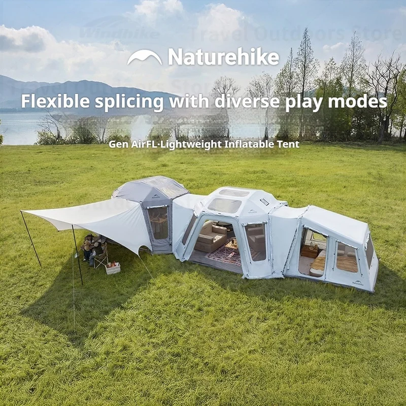 naturehike-air-fl-inflatable-tent-210d-outdoor-camping-sunshade-waterproof-overnight-house-combination-tent-diy-fishing-tent