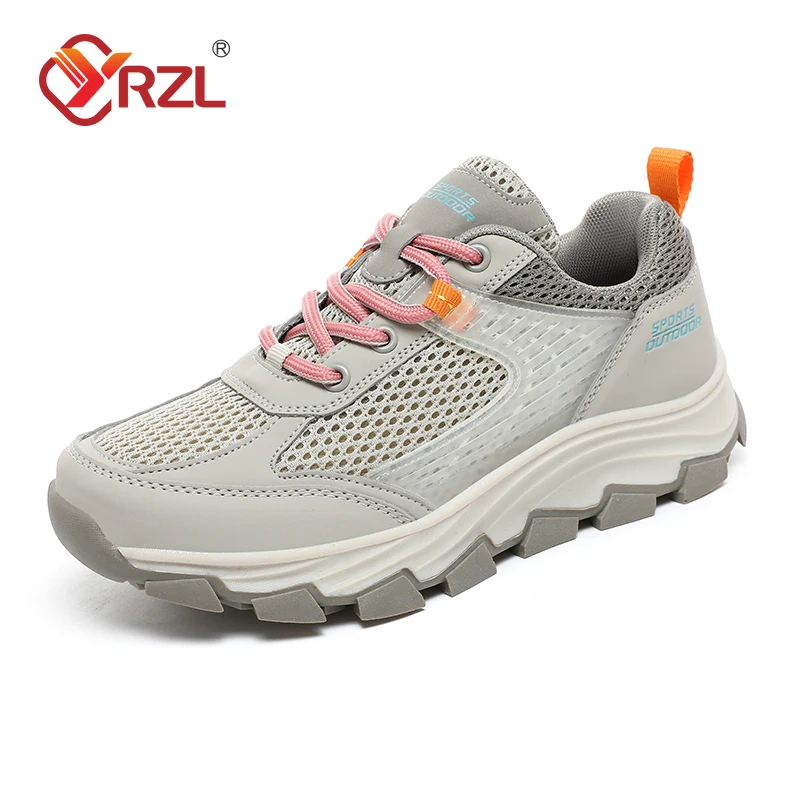 

YRZL 2025 Men Sports Shoes Outdoor Hiking Shoes Anti Slip Comfortable Sneakers for Men Trekking Boots Lightweight Running Shoes