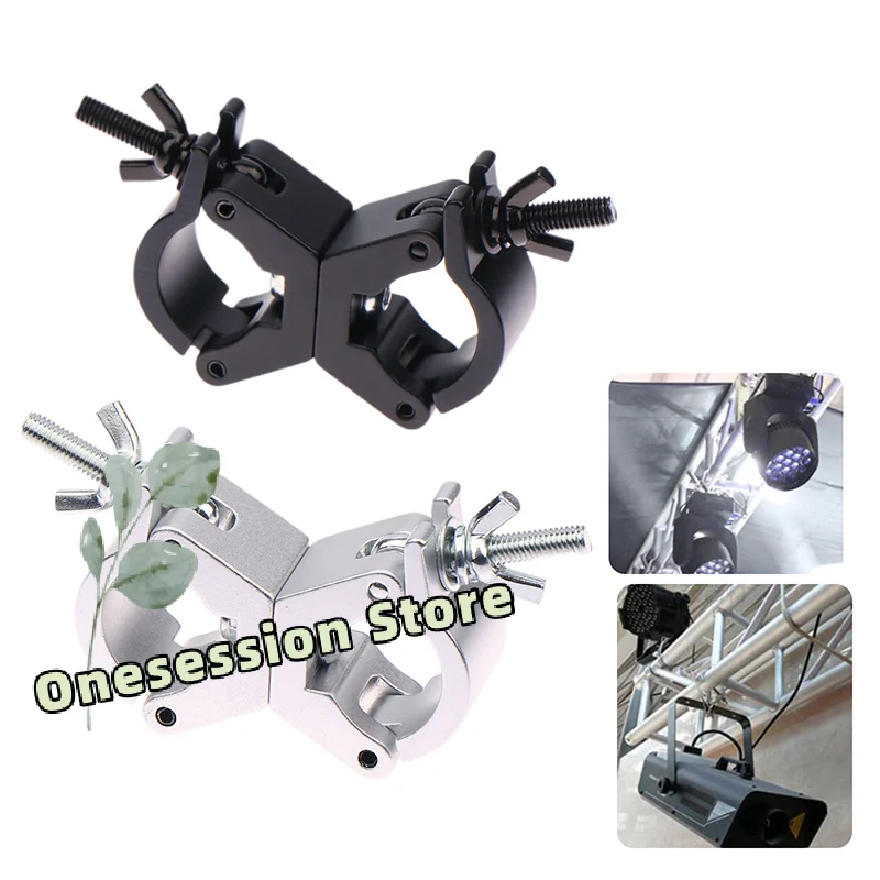 Quick-Lock Truss Clamp,Aluminum O-Hook Bracket for Stage Lights,Universal Tube Mount for DJ Equipment and Event Rigging, 28-32mm