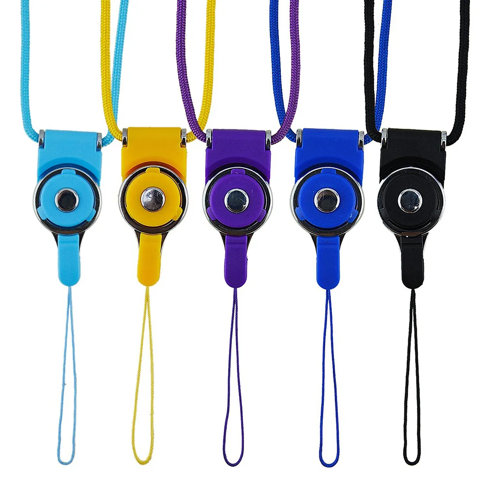 

5Pcs Detachable Cell Phone Neck Lanyard Candy Color Braided Neck Strap with Bear for 6s Badge Camera Mp3 USB Flash Drive
