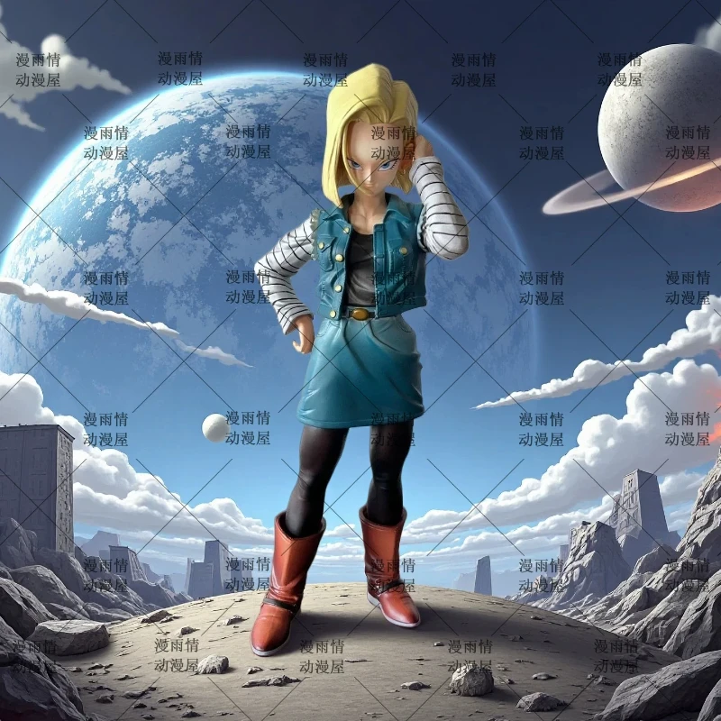 Dragon Ball Android 18 Anime-Figur Anime-Mädchen Sammlerstatue Trendiges Spielzeug Heimdekoration für Erwachsenen-Sammlungen