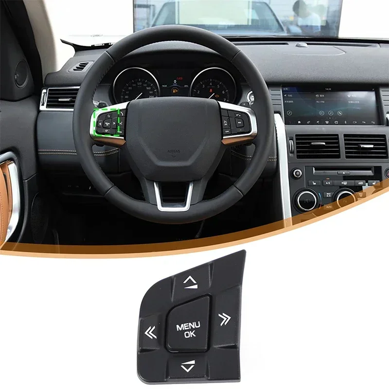 Car Steering Wheel Multi-Function Switch Button for Discovery Sport for Jaguar XE XF 2015-2019 LR095537#LR095540 Car Accessories