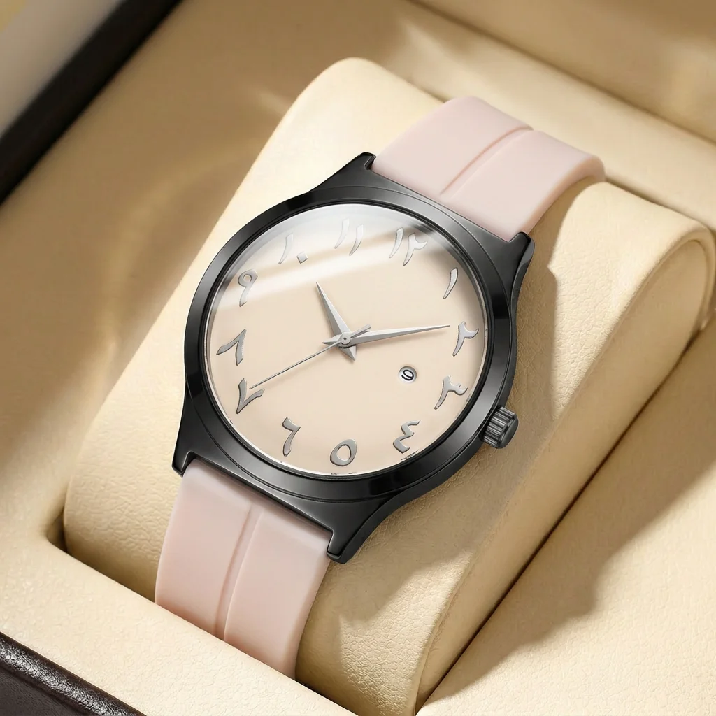 1Pcs Women's White Dial Silicone Strap Vintage Fashion Classic Fashion Details Quartz Watch For Business Party Holiday