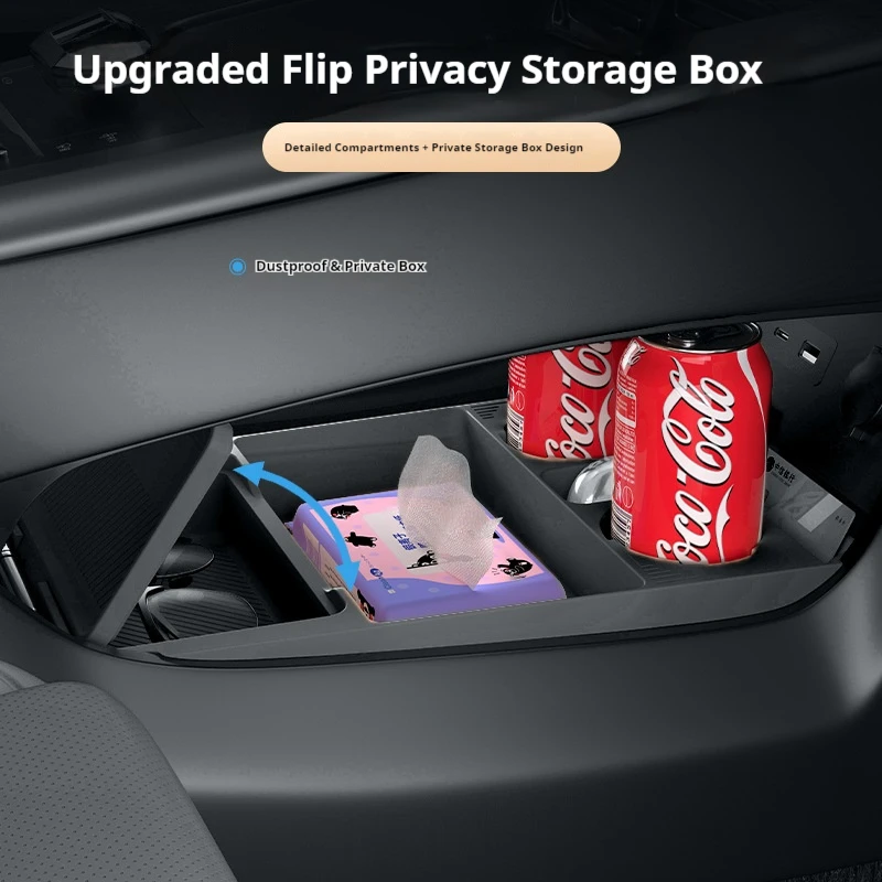 صندوق تخزين من السيليكون لتعديل وحدة التحكم المركزية BYD Song Ldmi وسادة مضادة للانزلاق لتزيين ملحقات السيارة