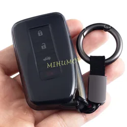 For 2013-2023 Lexus RX 350 450h IS ES NX GS LX RC 200 250 300 Black Transparent Car Key Fob Case Keychain Cover Accessories