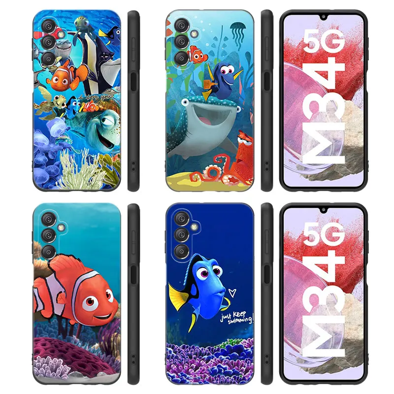 Disney Finding Nemo Dory Phone Case For Samsung Note 8 9 10 Lite 20 Ultra M40 M60 M80 S M14 M32 M33 5G M04 M10 M11 M42 M51 M62