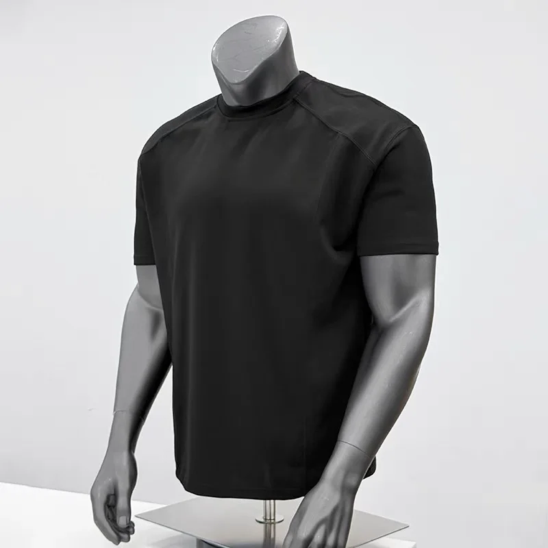 Summer Casual Space Cotton Deconstructed Patchwork ort Sve Fitn Sport T-irt round Ne Boxy Pure Cotton Rigorous To...
